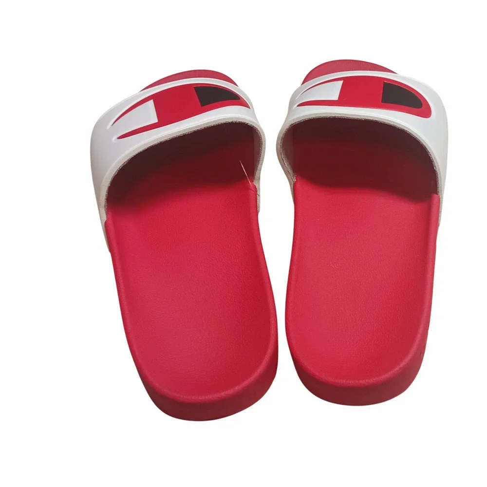 Champion Ipo Classic CB Scarlet Mens Red White Black Sandals Slides Size 11 New